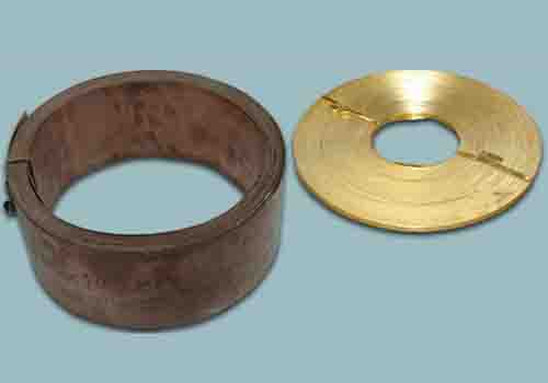 Thin gauge strips of Brass and Gun Metal